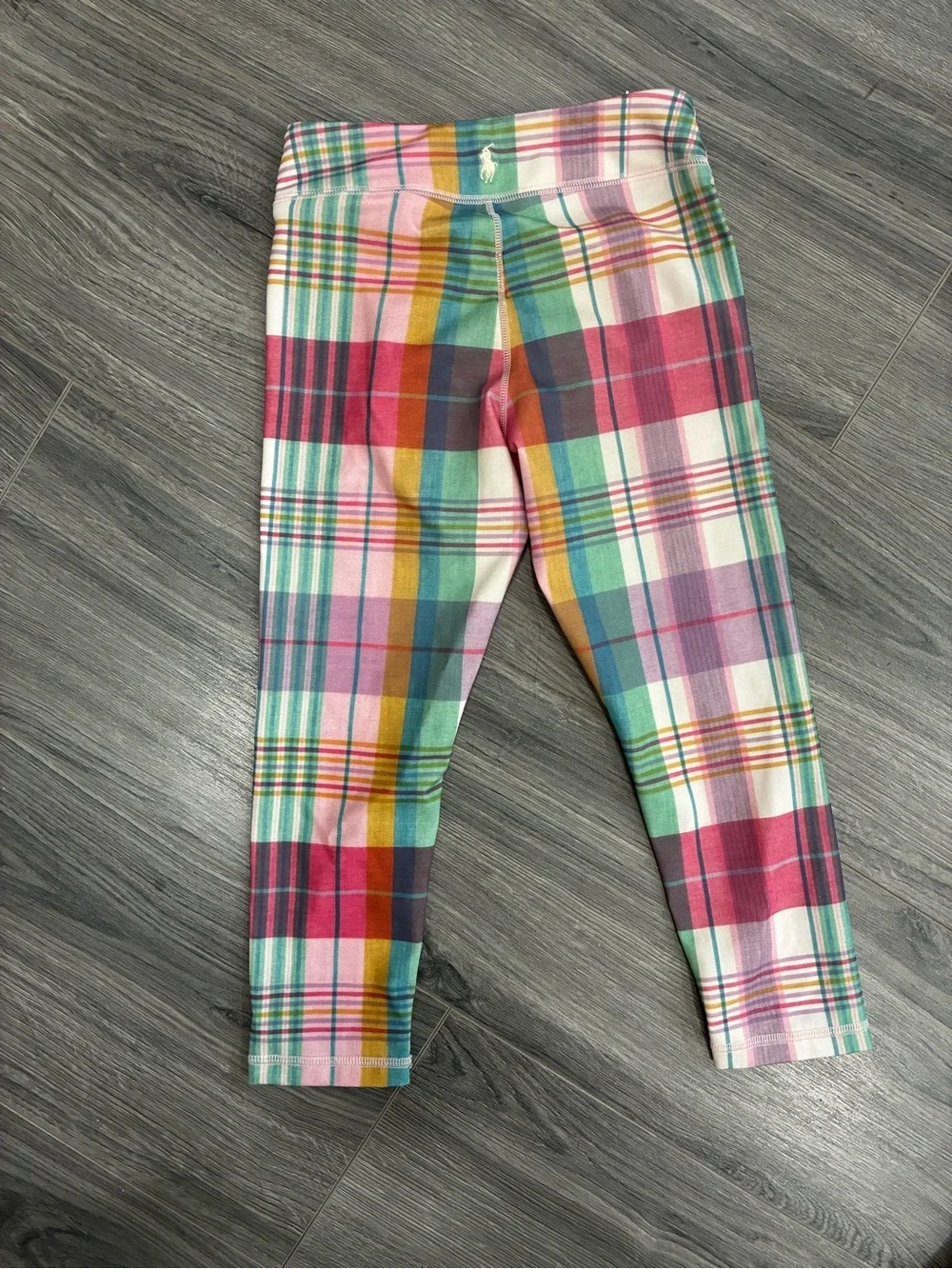Ralph Lauren Girls Plaid Stretch CapriLeggings